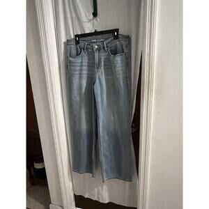 Old Navy WOW Sz 14 Denim Jeans High Rise Wide Leg Medium Wash